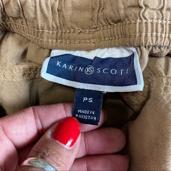 KAREN Scott Linda Knit Drawstring Shorts Sz small / Medium - Picture 10 of 11